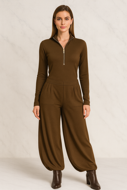 Triplechic™ Wide-Leg Pocket Two-Piece Set