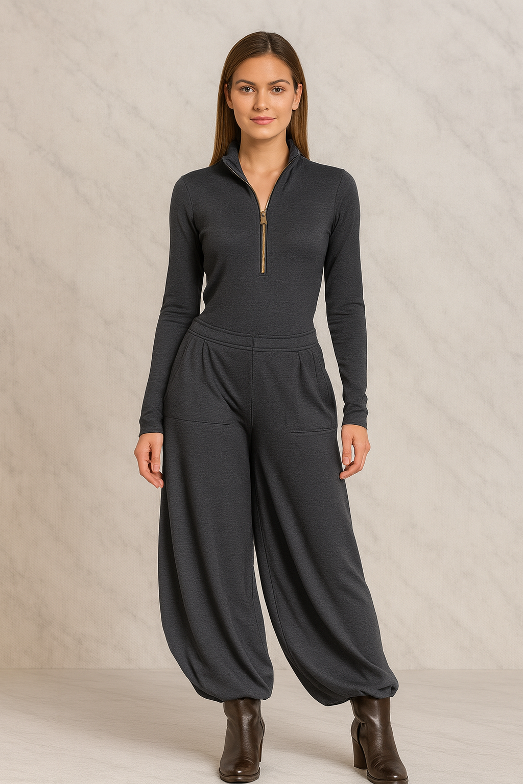 Triplechic™ Wide-Leg Pocket Two-Piece Set