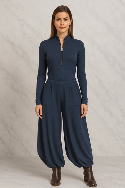 Triplechic™ Wide-Leg Pocket Two-Piece Set