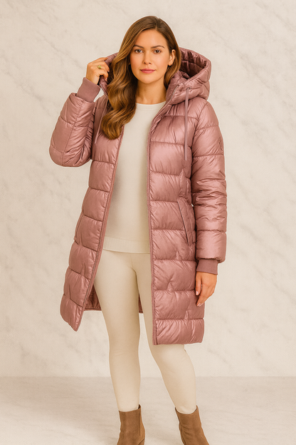 Triplechic™ Elegant Hooded Down Jacket