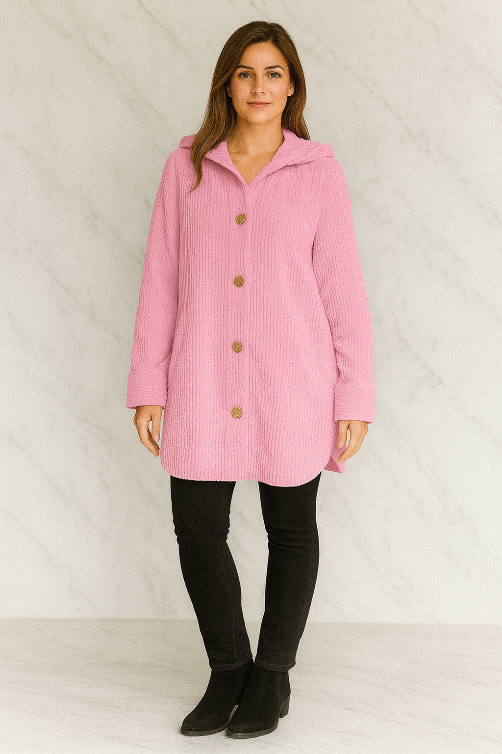 Triplechic™ Hooded Corduroy Casual Jacket