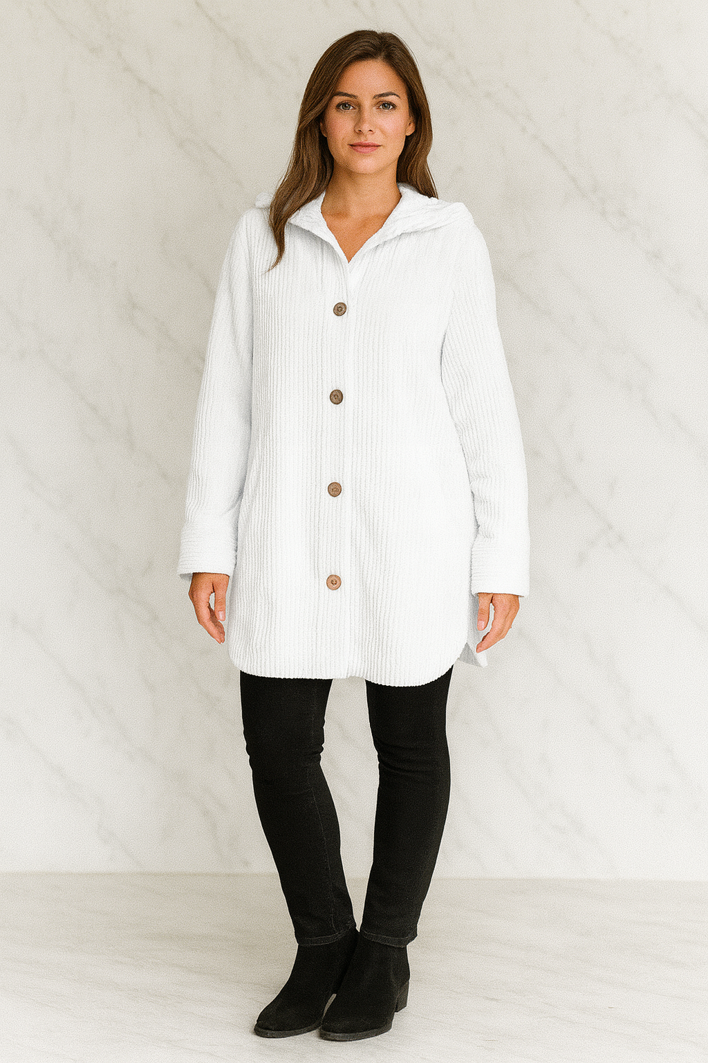 Triplechic™ Hooded Corduroy Casual Jacket