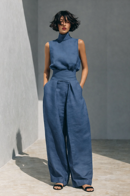 Triplechic™ LinenEase Wide-Leg Set