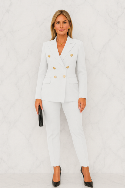 Triplechic™ Lapel Blazer & Slim-Fit Trousers Set