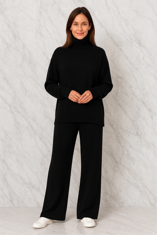 Triplechic™ Luxe Knit Turtleneck Two-Piece Set