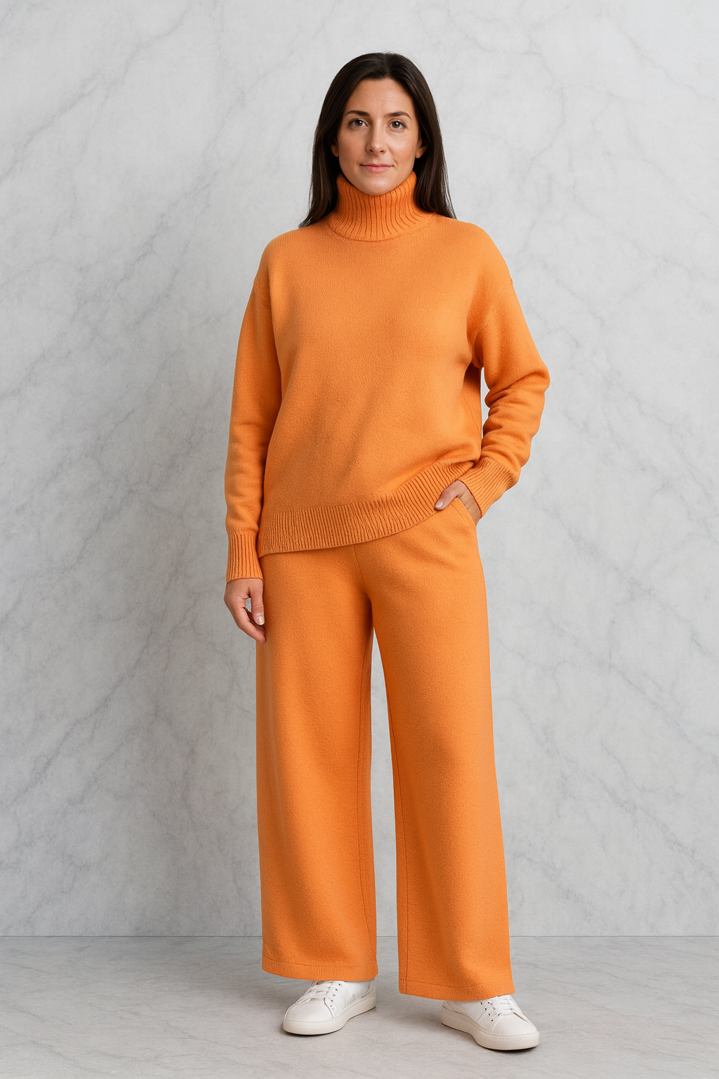 Triplechic™ Luxe Knit Turtleneck Two-Piece Set