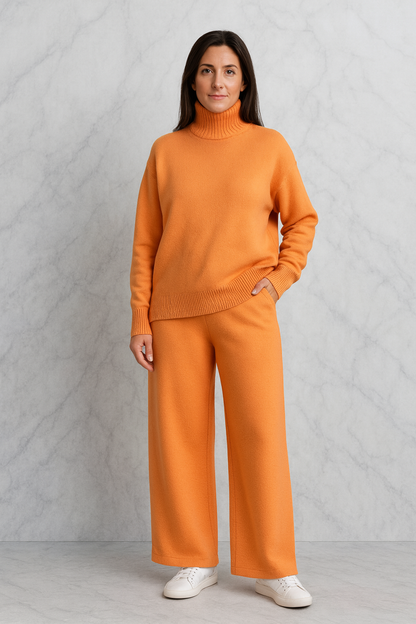 Triplechic™ Luxe Knit Turtleneck Two-Piece Set