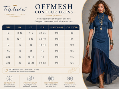 Triplechic™ OffMesh Contour Dress