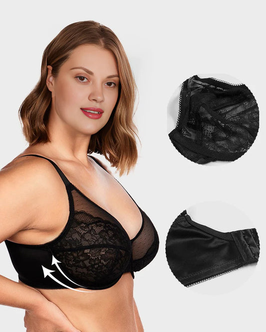 Triplechic™  Floral Lace Full Coverage Bra