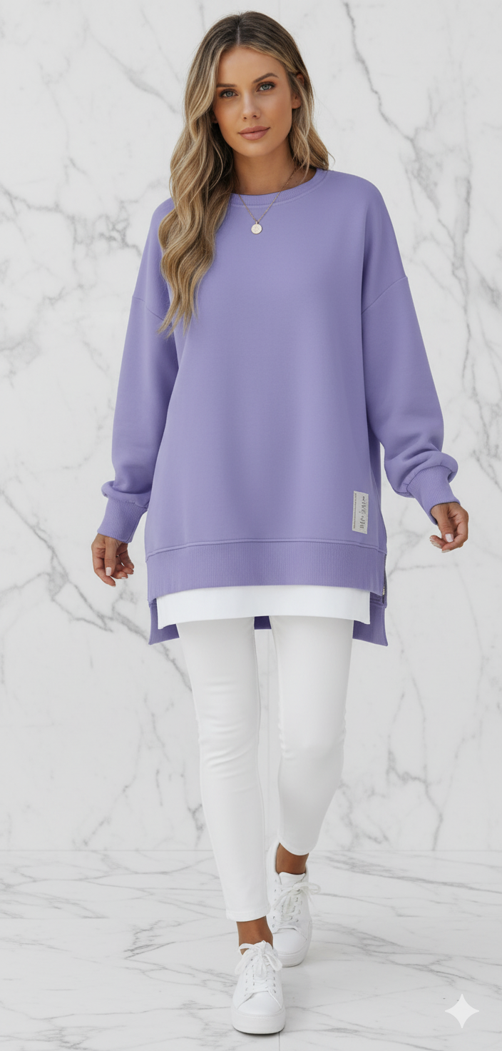 Triplechic™ Zip-Accent Sweater Dress