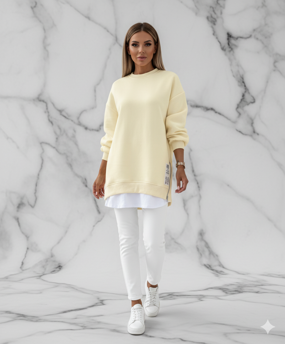 Triplechic™ Zip-Accent Sweater Dress