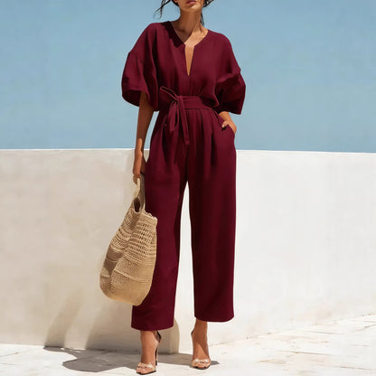 Triplechic™ LinenV Ease Jumpsuit