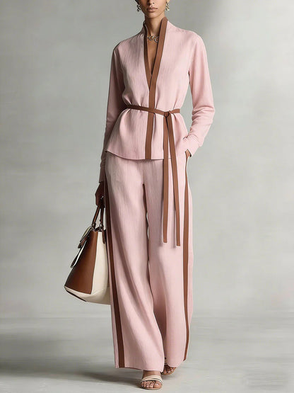 Triplechic™ MandarinContour Wide-Leg Set