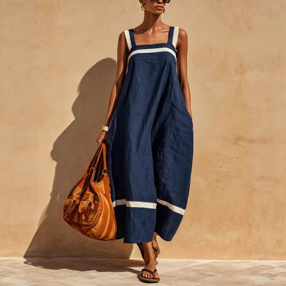 Triplechic™ ContrastFlow Strap Dress