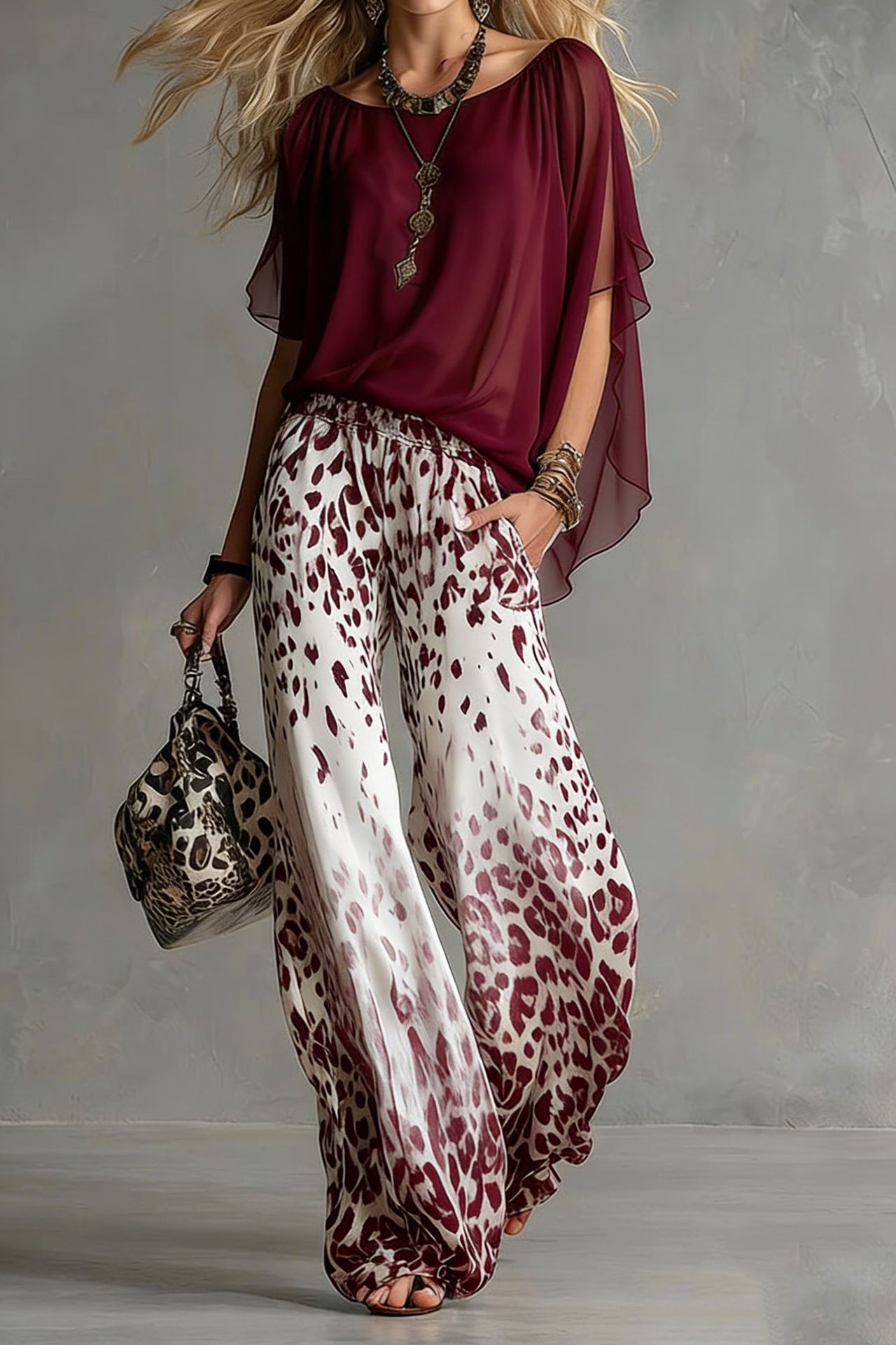 Triplechic™ SlimFlow Chiffon Set