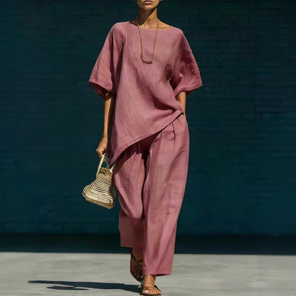 Triplechic™ AsymFlow Wide-Leg Set