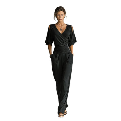 Triplechic™ OffV Contour Jumpsuit