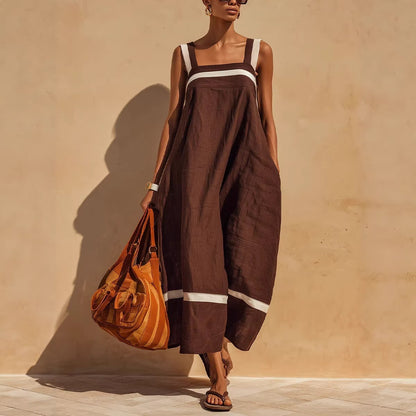 Triplechic™ ContrastFlow Strap Dress