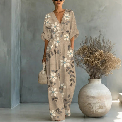 Triplechic™ VEase Sculpt Print Jumpsuit