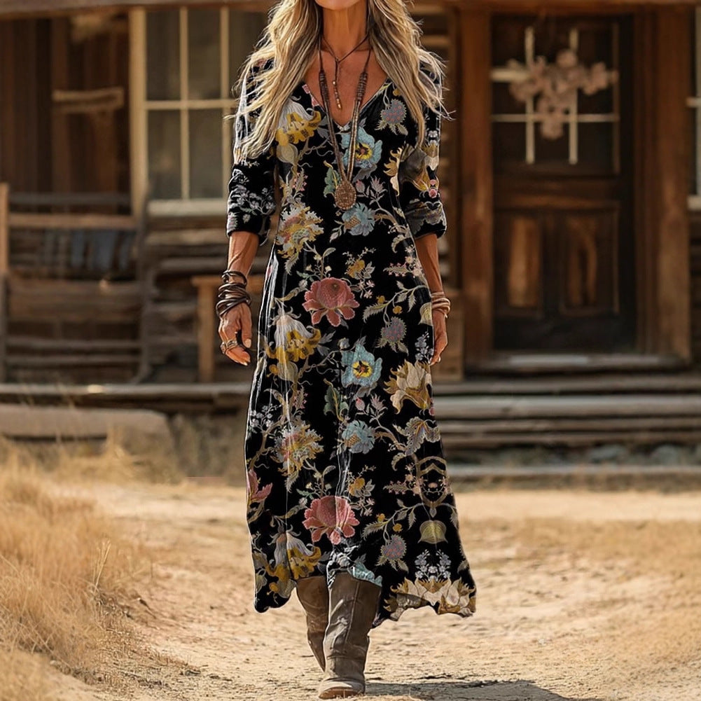 Triplechic™ Chic Digital Print Dress