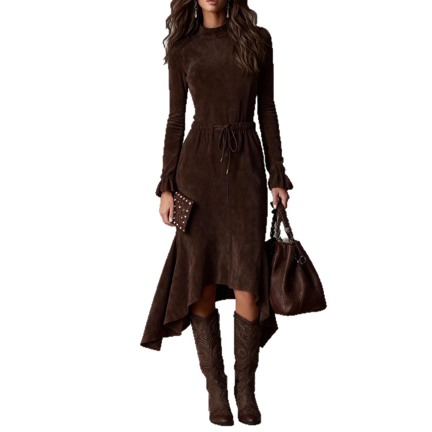 Triplechic™ Double-Sided Cashmere Elegant Dress