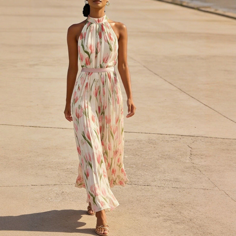 Triplechic™ HalterFlow Print Dress