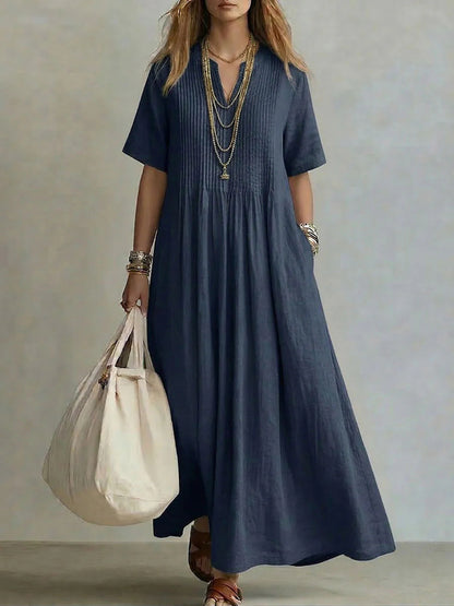Triplechic™ VEase Pleat Linen Dress