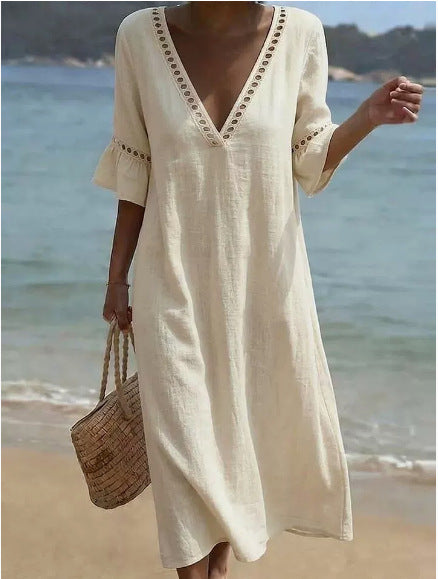 Triplechic™ LinenLace Flow Dress