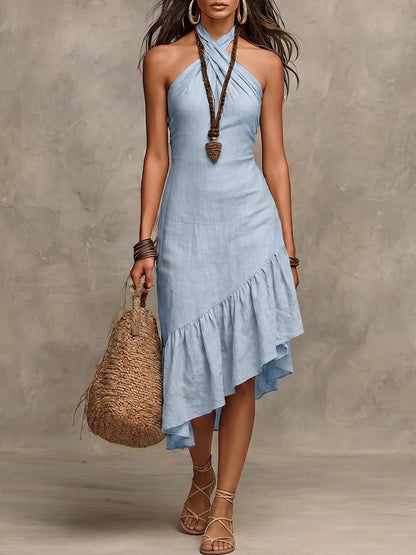Triplechic™ HalterFlow Maxi Dress