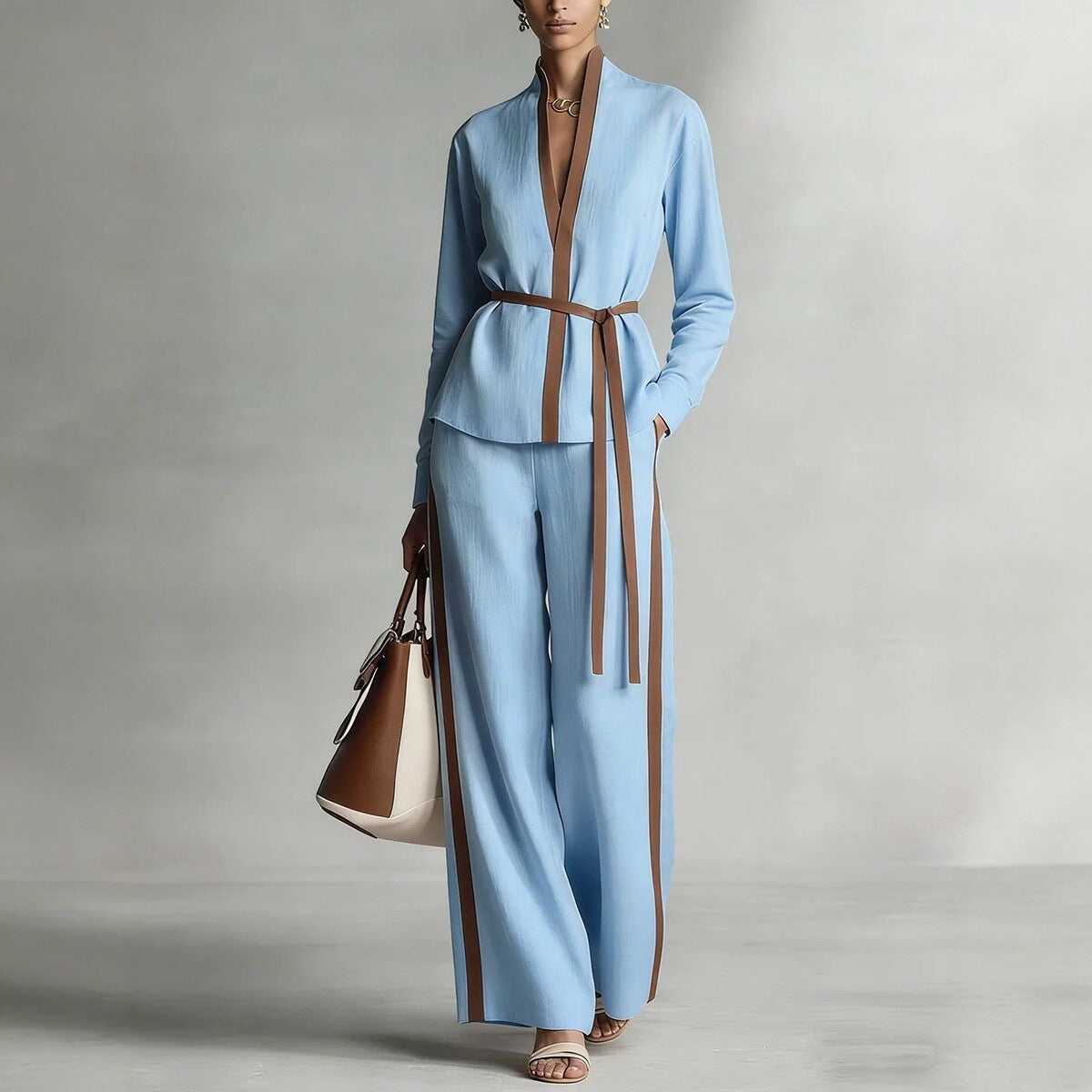 Triplechic™ MandarinContour Wide-Leg Set