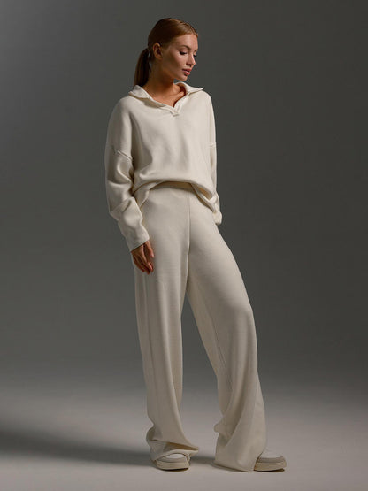 Triplechic™ KnitEase Pullover & Wide-Leg Set