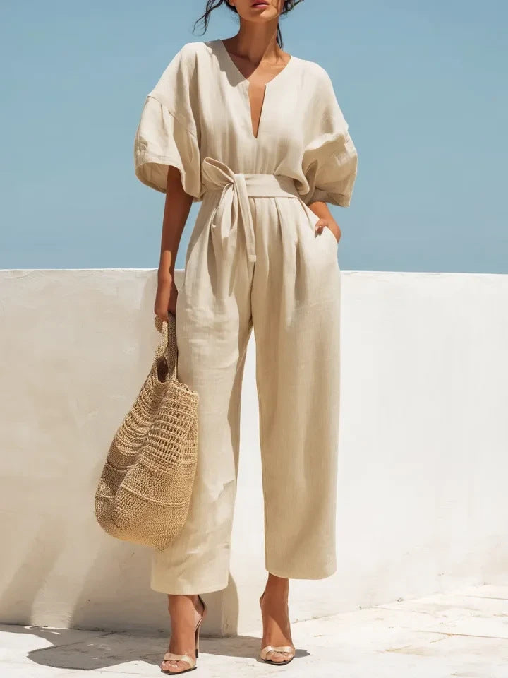 Triplechic™ LinenV Ease Jumpsuit