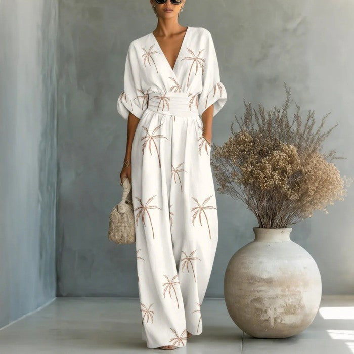 Triplechic™ VEase Sculpt Print Jumpsuit
