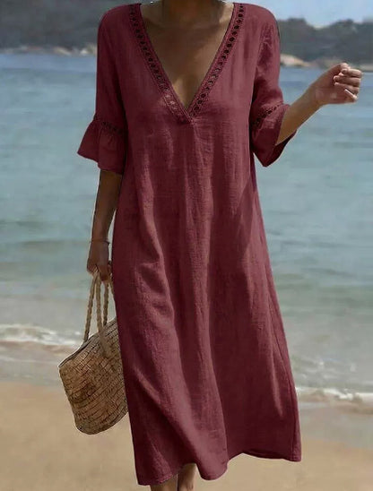 Triplechic™ LinenLace Flow Dress