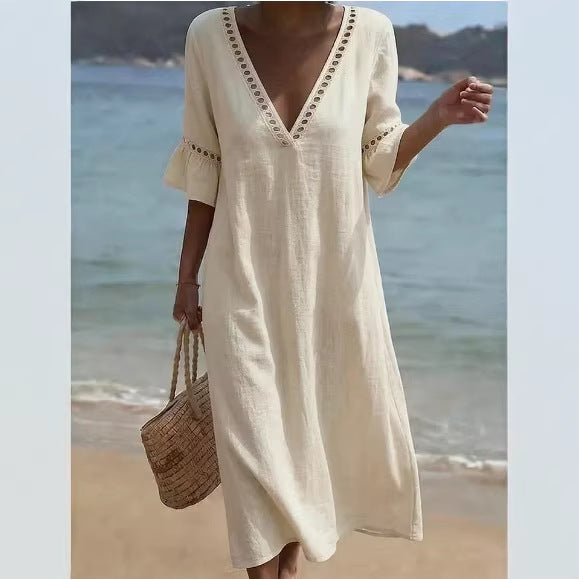 Triplechic™ LinenLace Flow Dress