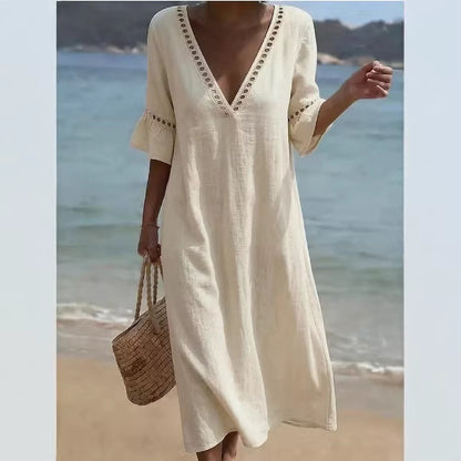 Triplechic™ LinenLace Flow Dress