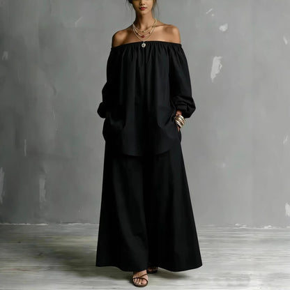 Triplechic™ OffLinen Flow Wide-Leg Set