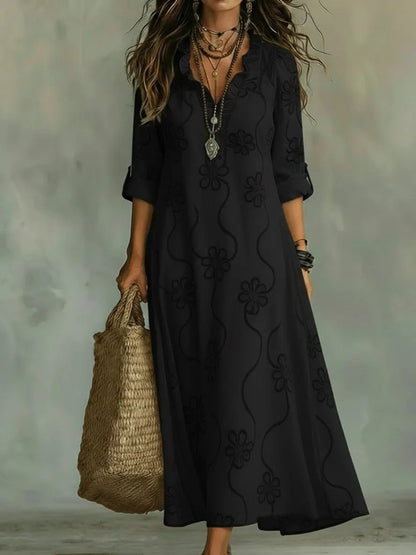 Triplechic™ PrintFlow Robe Dress