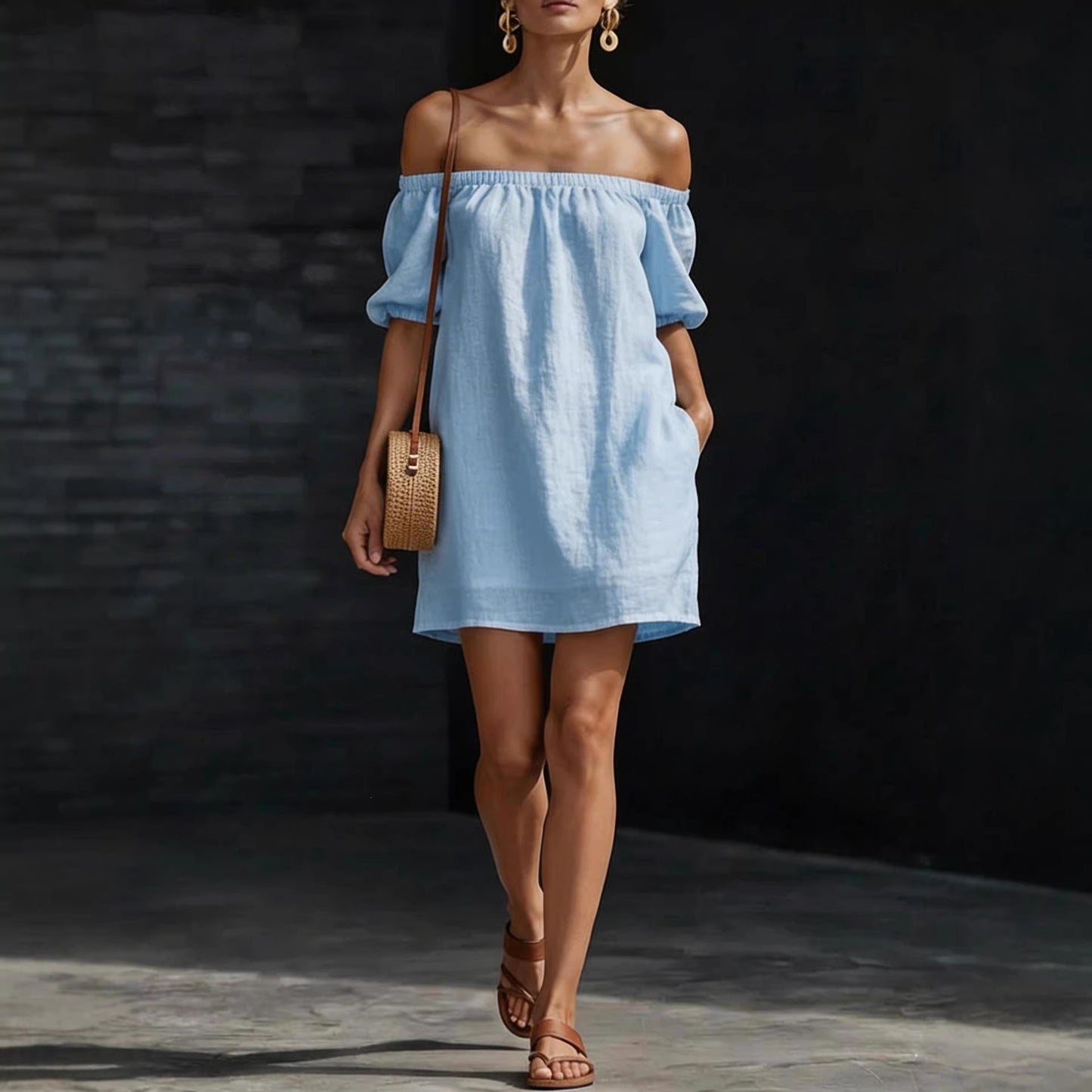 Triplechic™ OffEase Linen Dress