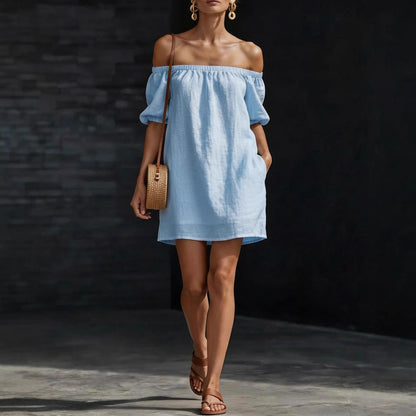 Triplechic™ OffEase Linen Dress