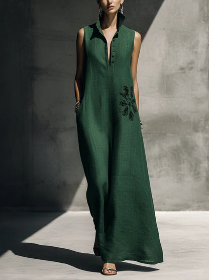 Triplechic™ PrintPocket Mandarin Dress