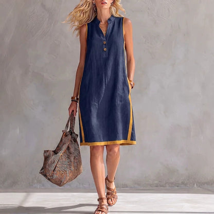 Triplechic™ VButton Pocket Dress