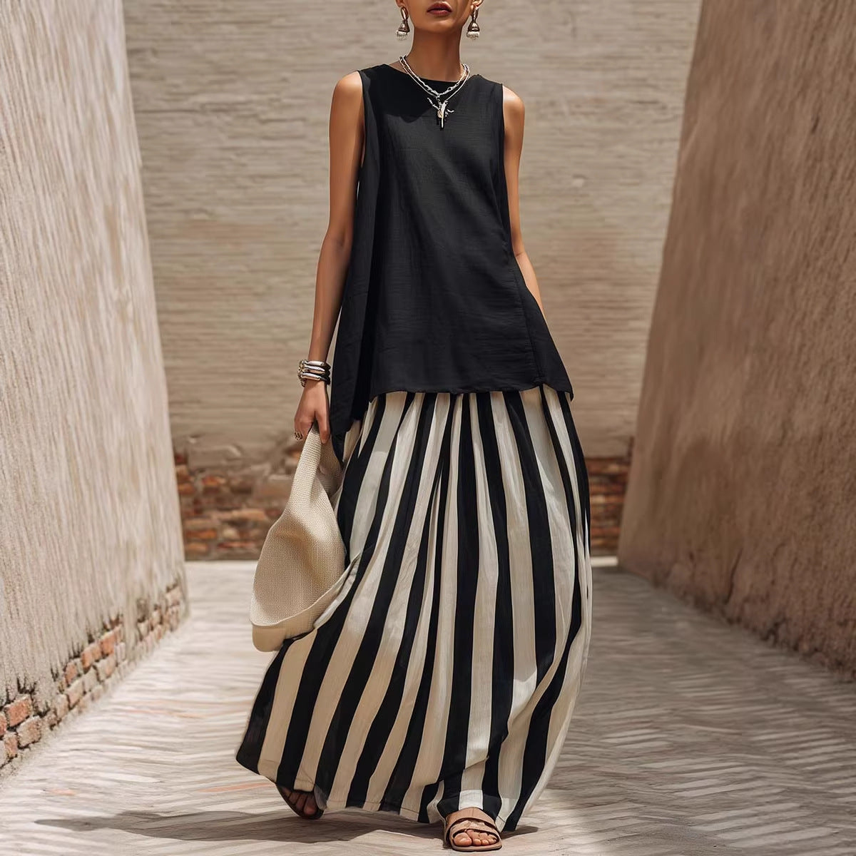 Triplechic™ StripeFlow Resort Set