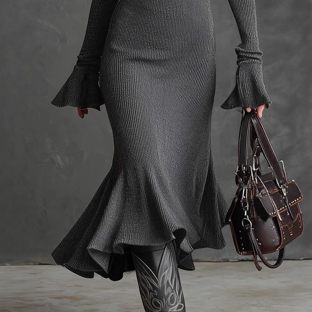 Triplechic™ Graceful Knit Fishtail Dress