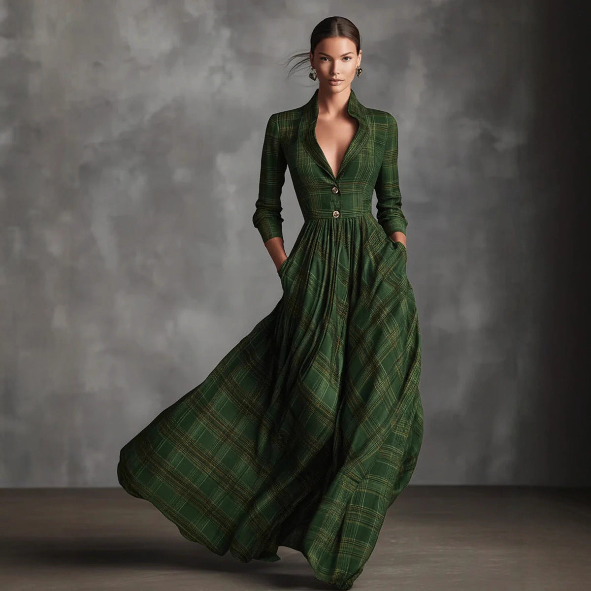 Triplechic™ PlaidVela Maxi Skirt