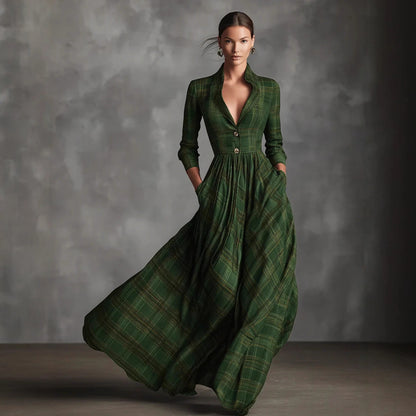 Triplechic™ PlaidVela Maxi Skirt