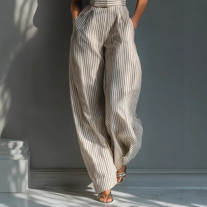 Triplechic™ LinenFlow Stripe Jumpsuit