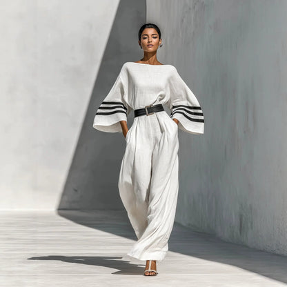 Triplechic™ LinenFlow Wide Jumpsuit