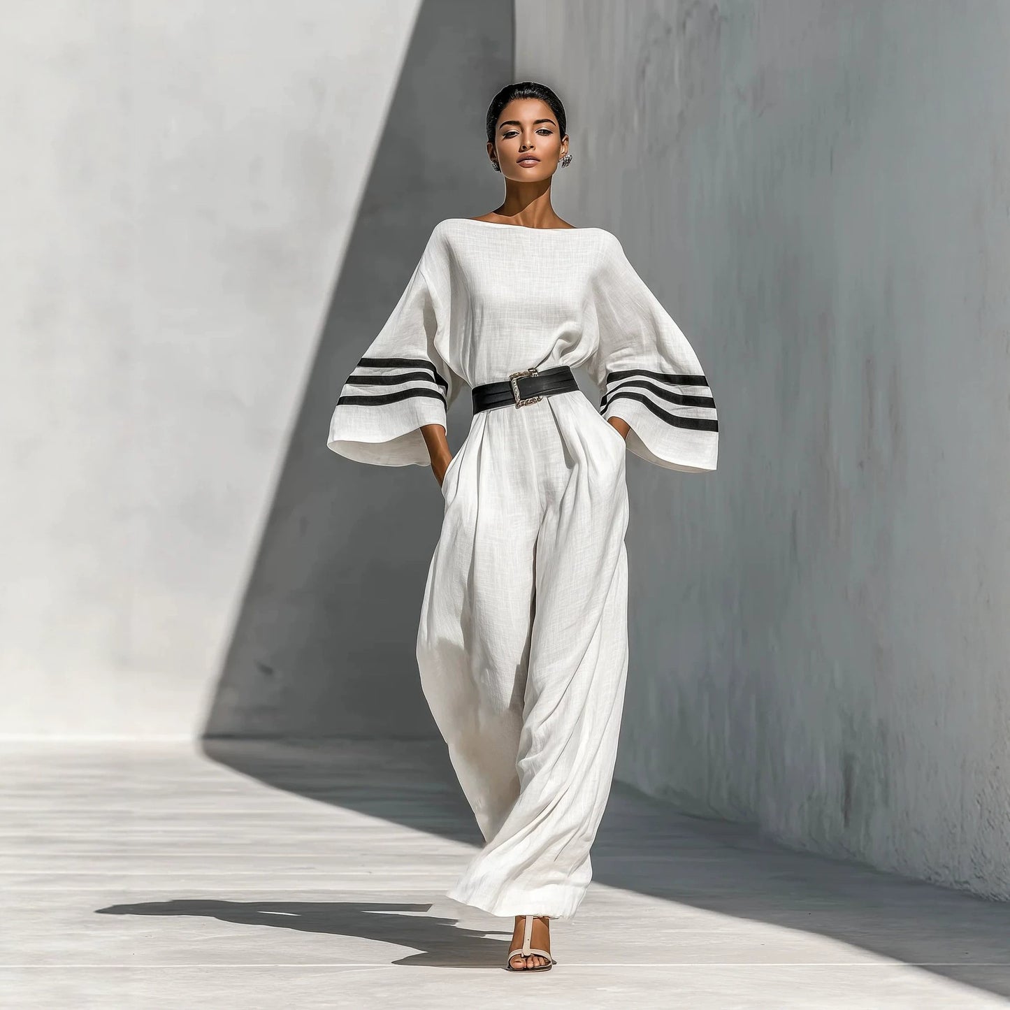 Triplechic™ LinenFlow Wide Jumpsuit