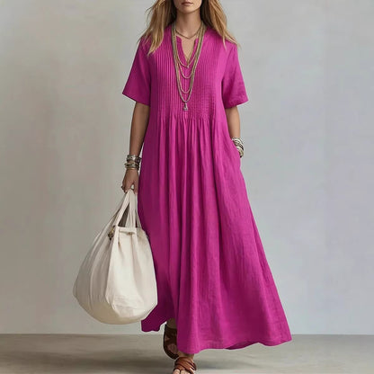 Triplechic™ VEase Pleat Linen Dress